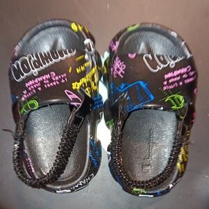 Champion Black Multi-Color Kids Sandals